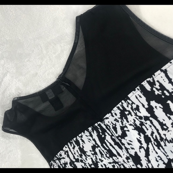 Lane Bryant Black and White Illusion Dress - Picture 7 of 8